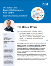 Changing healthcare cultures – through collective leadership: The Clerical Officer